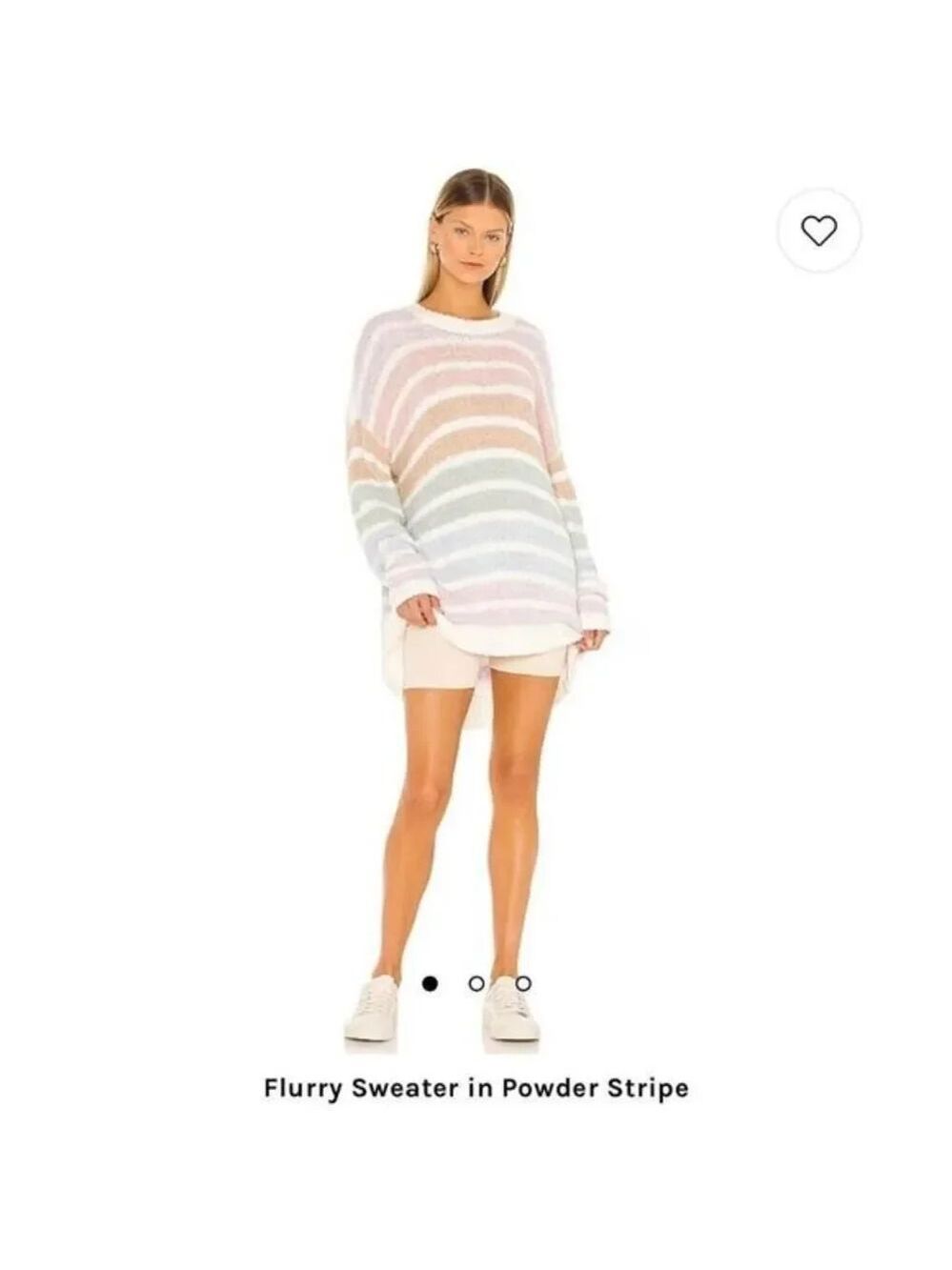 NWOT Show Me Your Mumu - Flurry Sweater in Powder Stripe Knit